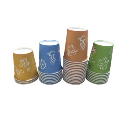 China Customized Printed Disposable Coffee Paper Cup Single Wall Paper Cup Disposable Paper Cup for sale