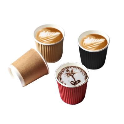 China Disposable Eco Friendly Biodegradable Mugs 4oz Ripple Wallpaper Coffee Mug for sale