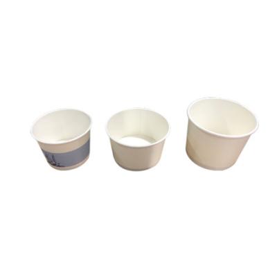 China Maker Custom Logo Disposable Ice Cream Cup Yogurt Cup 12oz Paper Bowl For Ice Cream Packaging for sale