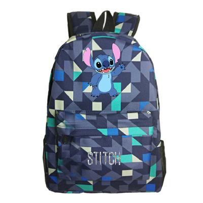 China Stitch Plush Backpack Stitch School Backpack Male Anime School Bags Waterproof for sale