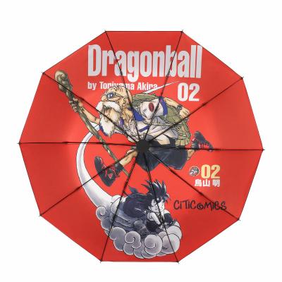 China DragonBall Umbrella DragonBall Double Umbrella DragonBall Casual Super Tiny Cartoon Umbrella for sale