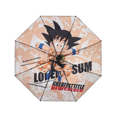 China Double Layer Casual Windproof Umbrella DragonBall Portable Tiny Umbrella for sale