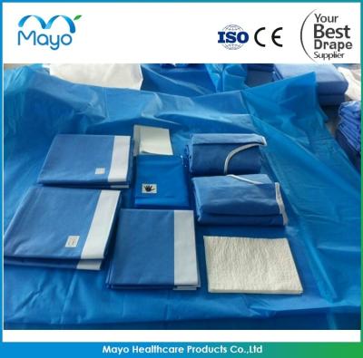 China Customized SMS PP Surgical Drape Kit Universal Sterile Surgical Packs for sale