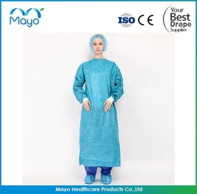 Chine robe non tissée jetable stérile des robes 60gsm chirurgicales pour l'hôpital à vendre