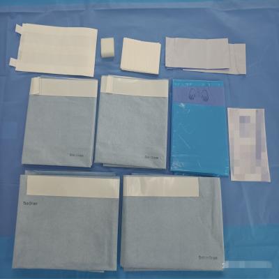 China Latex free Disposable Sterile Surgical Universal Drape Pack without surgical gown for sale