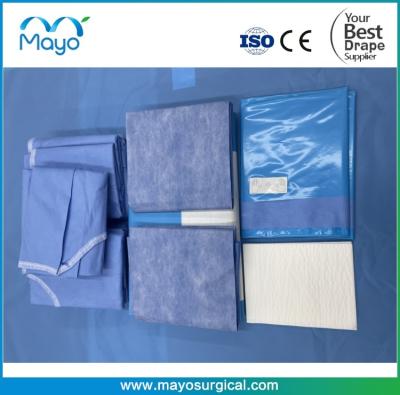 中国 Waterproof Nonwoven Surgical Lithotomy Drape Pack With Leggings 販売のため