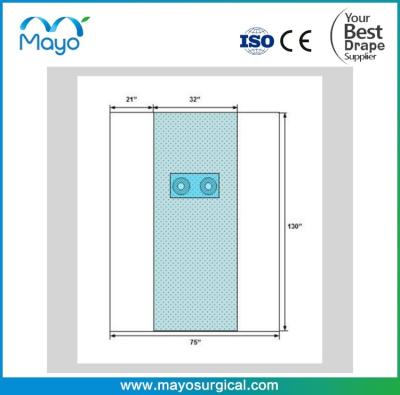 China Chirurgische Lösung Steril Einmalgebrauch Chirurgische Angiographie Vorhang mit 2 Löchern zu verkaufen