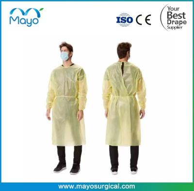 China NON STERILE ISOLATION GOWN IN POLYPROPYLENE 30G/M² Te koop