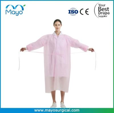 China Customizable Disposable Isolation Gown PP Material Blue Green Yellow Color Waterproof, Breathable Te koop