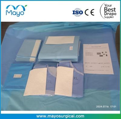 中国 Hospital use Disposable Sterile Surgical Neuro Drape Pack 販売のため