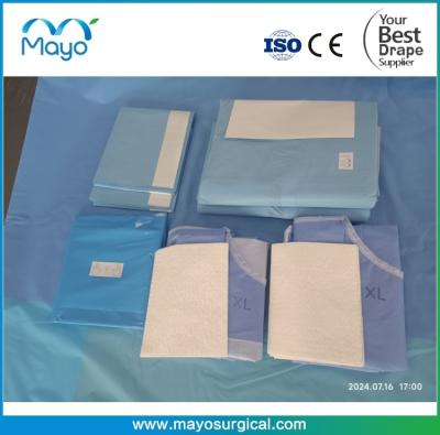 中国 CE ISO Approved Craniotomy Disposable Surgical Neurology Drape Pack 販売のため