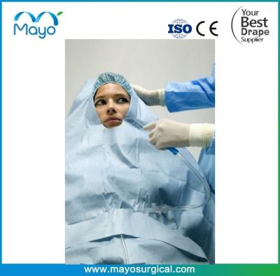 China Water-repellent Surgical U Split drape with adhesive U-shaped split for sale