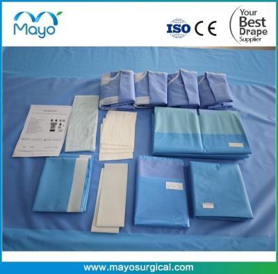 China Complex Nonwoven Sterile Hip surgery kit with reinforced U split drape zu verkaufen