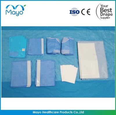 Κίνα Μπλε πακέτο πακέτων SMS Laparoscopy Pelviscopy Drape λαπαροτομίας προς πώληση