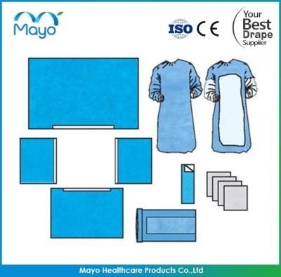China Major Surgery Drape Sterile Angiography drapeert Pak Medisch Gebruik Te koop