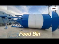 100 tonnes cement storage tank 80 ton concrete plant silo white blue