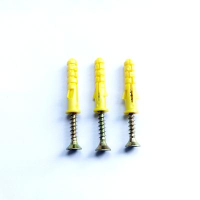 China Rubber Pan Plastic Expansion Tube Expansion Plug Hook Bolt With Self Tapping Screws for sale