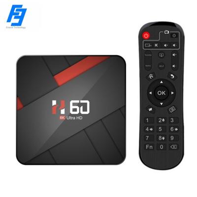 China Factory Box Custom Cheap Price 2GB/16GB 2.4G/5G Dual WiFi Smart Media Player High Speed ​​Custom Logo H60 Android TV Set Top Box 10.0 Version for sale