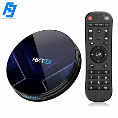 China 8K 8K Resolution TV Box HK1 X3 Media Player 4GB/32GB 1000M LAN Powerful Chip Amlogic S905X3 Game Box Support OEM and ODM for sale