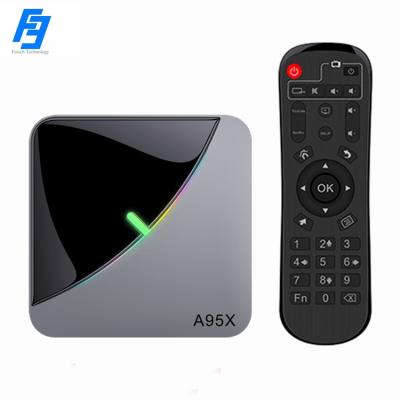 China 8k Android TV Box 9.0 A95X F-3 Air 2GB 16GB Amlogic S905X3 Set Top TV Box Support 3D 4K 8K USB 3.0 2.4GB 5.8GB WiFi With LED Light for sale