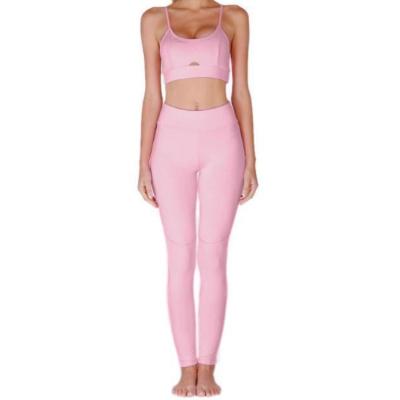 China Antibacterial Pink Yoga Wear Fitness Leggings For Women for sale