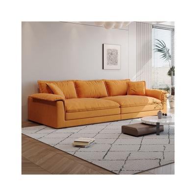 China Sofa  Bed Soft Modern Couch Simple Sofa Minimalist Special Shaped Cashmere White Sofa Designs Luxury Goose Sofa for sale