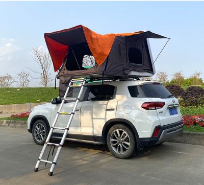 China Extended type L 4 person family travel hard shell roof top tent for sale for sale