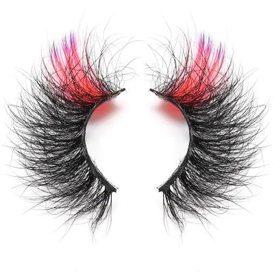 China Special Hot Selling Mink Bulk Dramatic Colored Mink Eyelash Strips Mink Color Eyelashes Cil Colored-Colored Vendor for sale