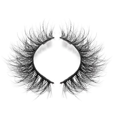 China Low Price Natural Supplier Lashes Fluffy Eyelashes 3D Mink Eyelashes 3D Strip Invisible Tapered Wing for sale