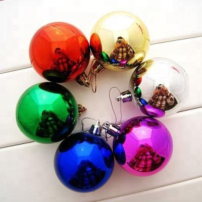 China Christmas Home Item Christmas Tree Ornament Christmas Festival Decoration Plastic Ball Bauble for sale