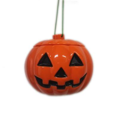 China Plastic plastic bucket of pumpkin trick-or-treat for Halloween for sale