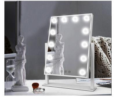 China Hot Sale Lighted Bulb Mirror Makeup Mirror With Led Light Makeup Mirror With Bluetooth Speaker for sale