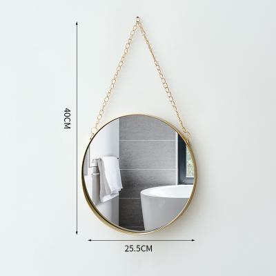 China Lighted mirror stickers wall decorative mirror living room wall kindergarten wall hanging simple dressing mirror for sale