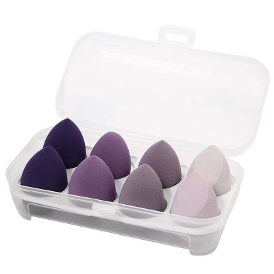 China Hot Selling Washable+soft 8 Piece Makeup Set Multicolor Makeup Sponge Ball Makeup Egg for sale