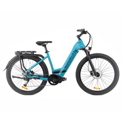 China 2021 Aluminum Alloy Customized Mid 500W 48V Cheap Price High Quality Electric City Bicycles for sale