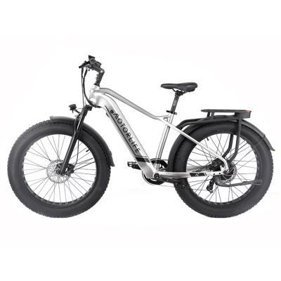 China Big Snow Aluminum Alloy Fat Tire Bike Hub Motor Electric Bicycle Electric Bicycle Lithium Battery With Hydraulic Disc Brake for sale