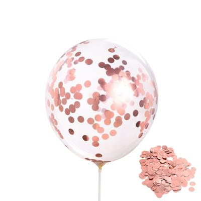 China Wholesale latex balloons 12 inch clear transparent latex confetti for birthday party balloon for sale