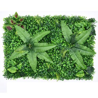 China Eco-friendly Decoration Gorgeous Artificial Plastic Garden Artificial Green Grass Wall Plants for sale