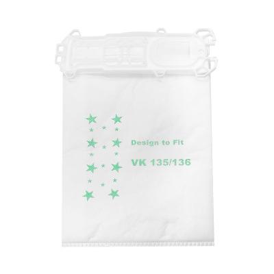 China Hotel vacuum cleaner attachments cleaning accessories vacuum cleaner fit for Vorwerk VK135 VK136 10 dust bags for sale