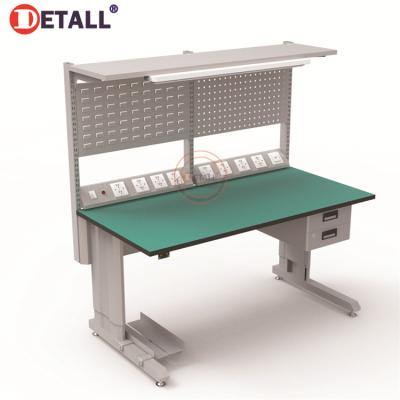 China New Age Detall Warehouse Wholesale Metal Hardware Products Modular Steel ESD Standard Workbench for sale