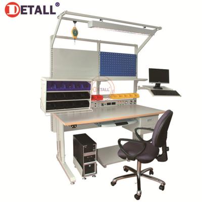 China Warehouse Detall ESD Adjustable Multifunctional Woodworking Bench Modular Workbench for sale