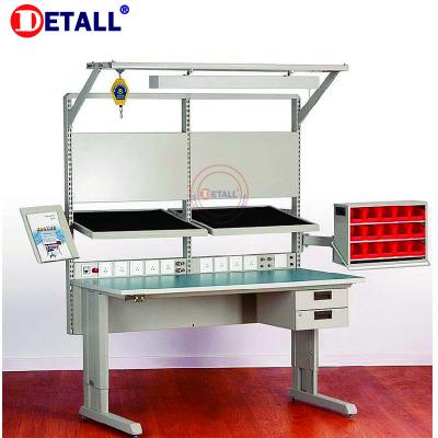 China Warehouse Detall Lab Bench Computer Repair Workbench Electronic Workshop for sale