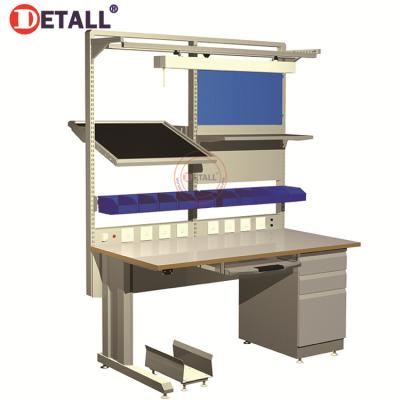 China Building Material Stores Detall Standard Laboratory Bench Computer Repair Workbench Electronic Workshop Table for sale