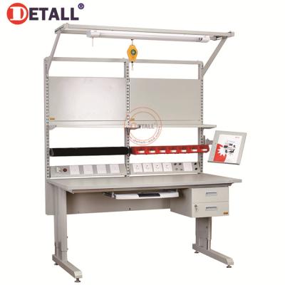 China Building Material Stores Detall Technician Workbench ESD Worktable Bench For Mobile Phone Repair for sale