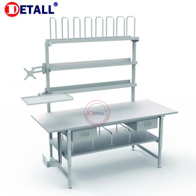 China Warehouse Detall Anti-Static Packing Workstation With Side Rolling Line for sale