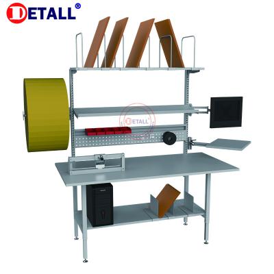 China Cheap Warehouse Detall Warehouse Drawer Packing Work Table Garage Workbench for sale