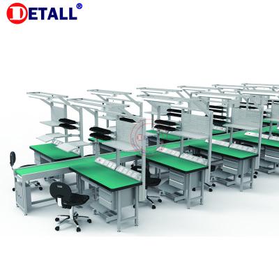 China Detall Heat Resistant Factory Set Industry Production Transfer Conveyor Direct Line Workbench for sale