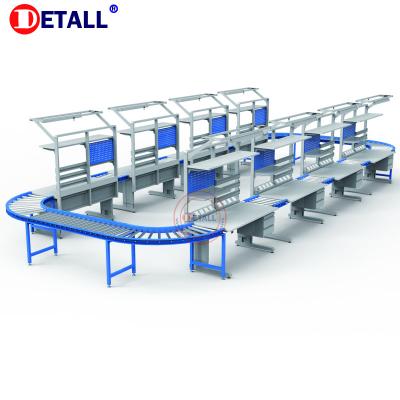 China Detall Electric Motor Roller Production Table Heat Resistant Automated Assembling Line for sale