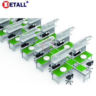 China Detall heat resistant working tables type LCD led tv belt conveyor assembly table production line for sale