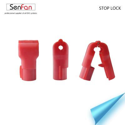 China Red Blocking ABS Hook For Plastic Supermarket Shelves Security Tag for sale